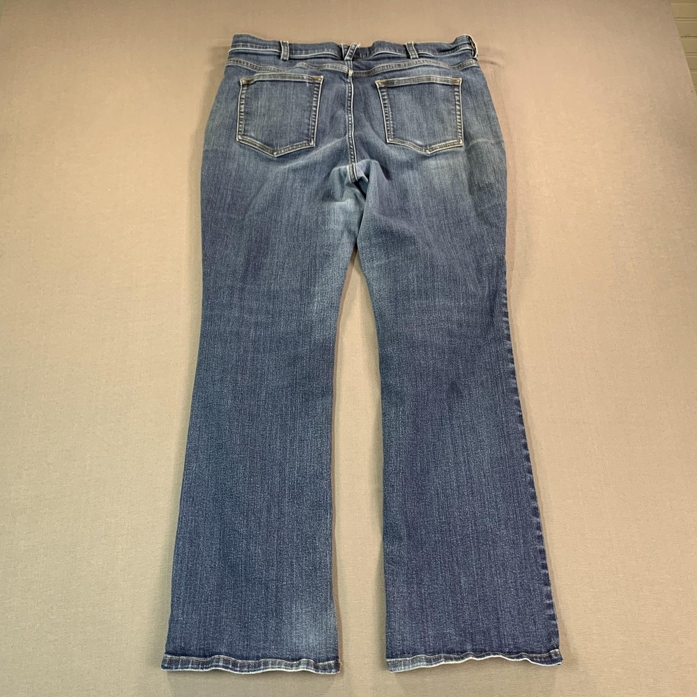 Duluth Trading Co Jeans Women 36x30 Fit Blue Mid Rise Bootcut Stretch Denim - Picture 13 of 16